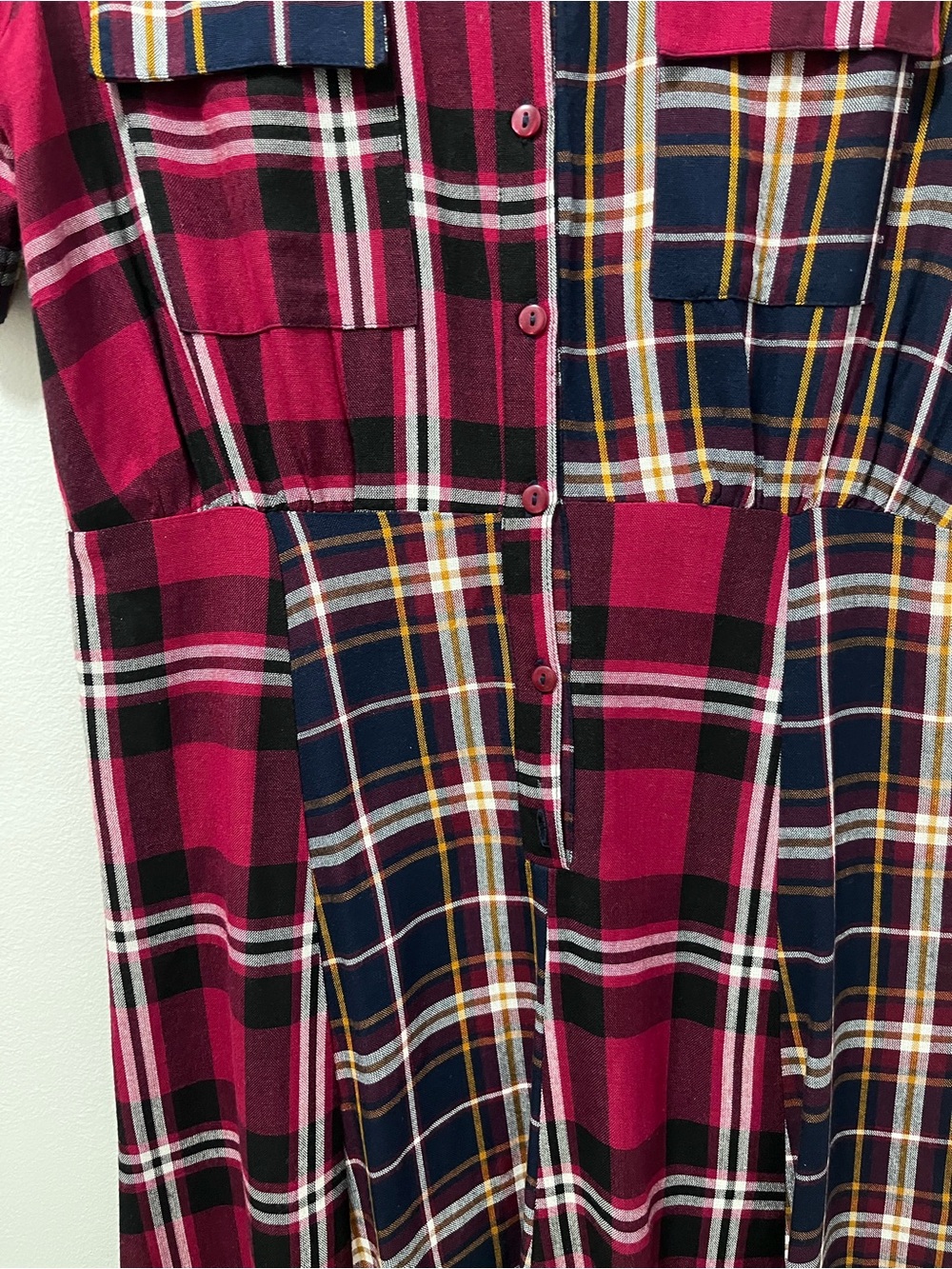 DESIGUAL ROSADA CHECKED DRESS Size 38/6 - Picture 9 of 16